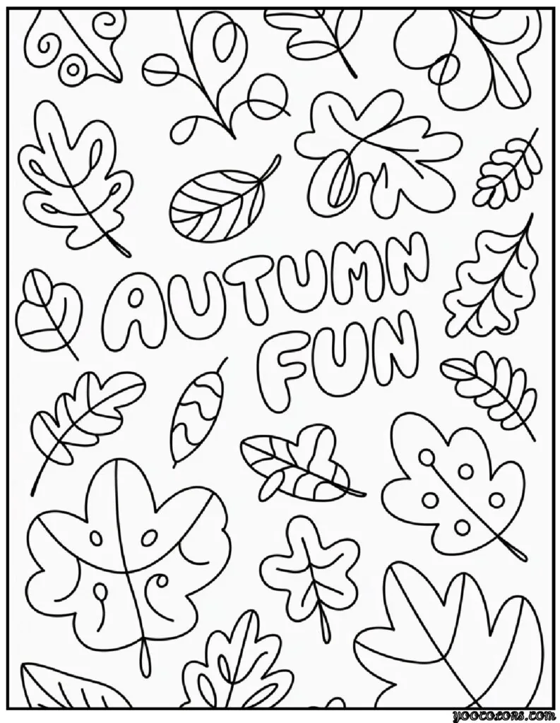 Fall Leaves Coloring Pages 24 fall leaves coloring pages doodle style autumn leaves.png pdf