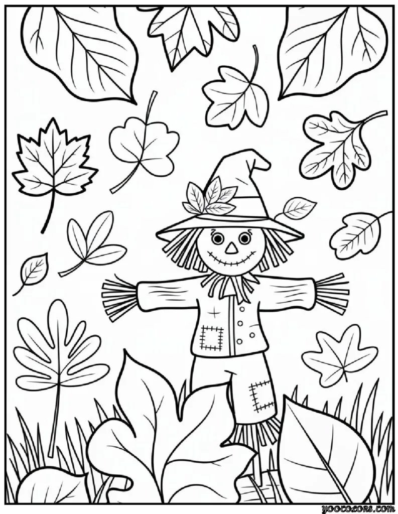 Fall Leaves Coloring Pages 23 fall leaves coloring pages leaves from scarecrow background 2.png pdf