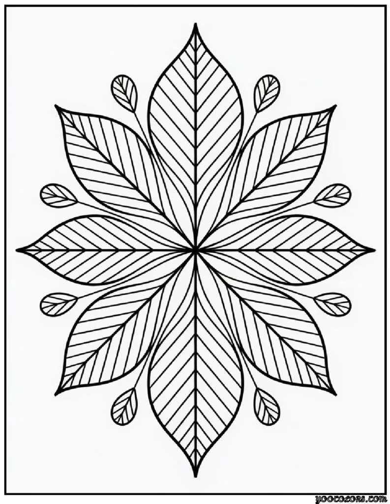 Fall Leaves Coloring Pages 13 fall leaves coloring pages mandala fall leaf design pdf