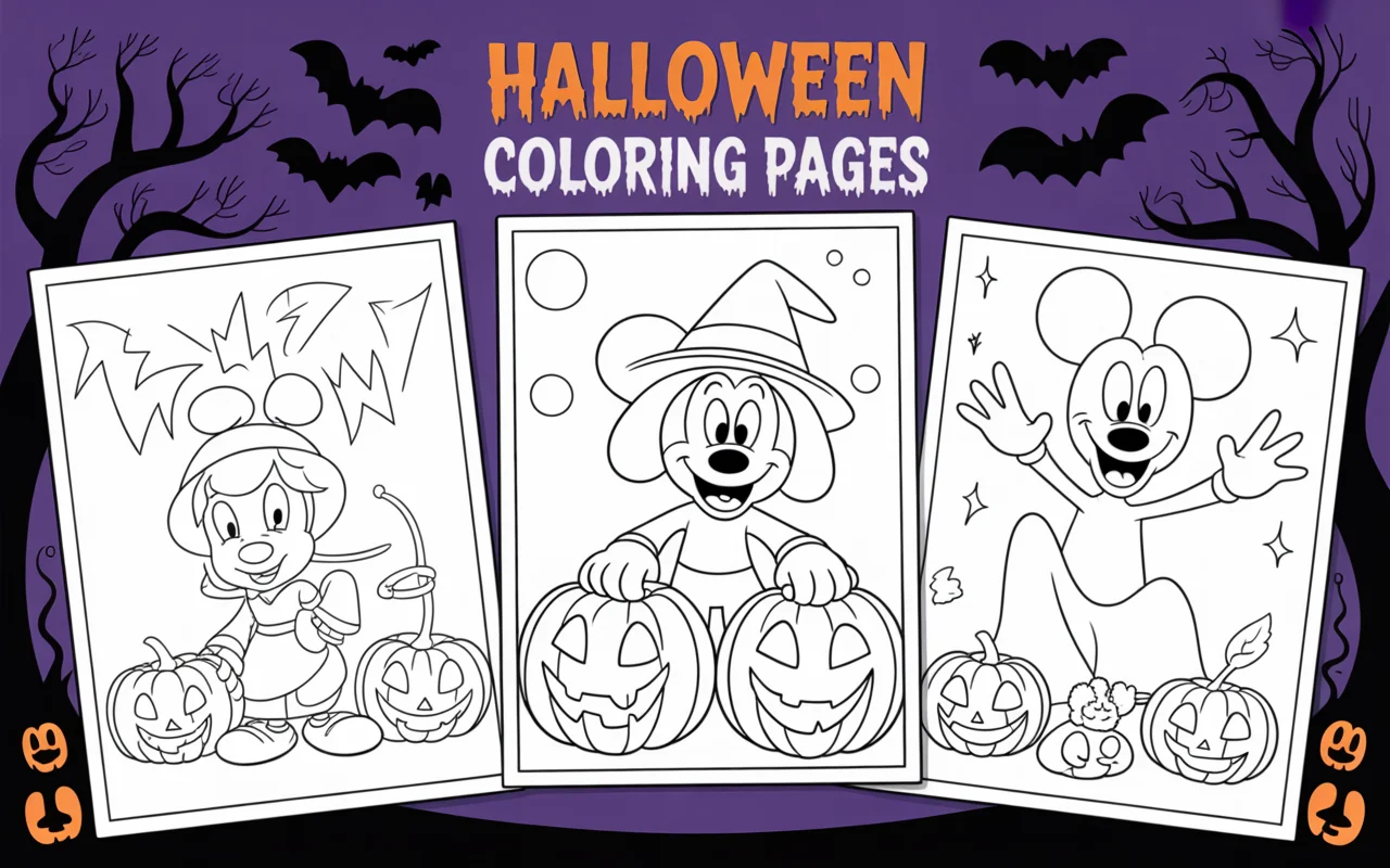 halloween coloring pages disney