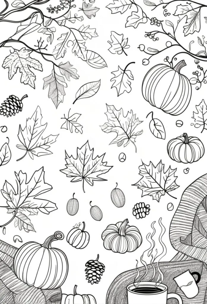 Fall Coloring Pages Free Printables: 20 Best Designs for All Ages 2 Fall Coloring Pages Free Printables