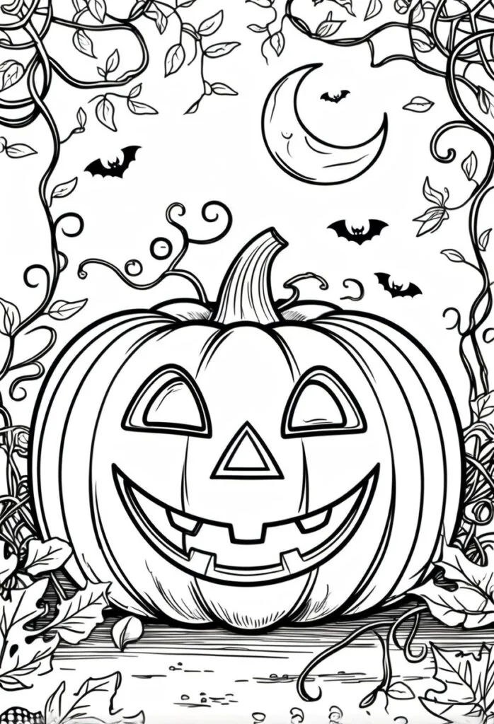 Halloween Coloring Pages for Kids Featuring 16 Cute and Friendly Characters and Scenes 18 halloween coloring pages foe kids