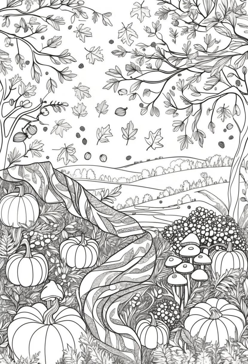 fall coloring pages