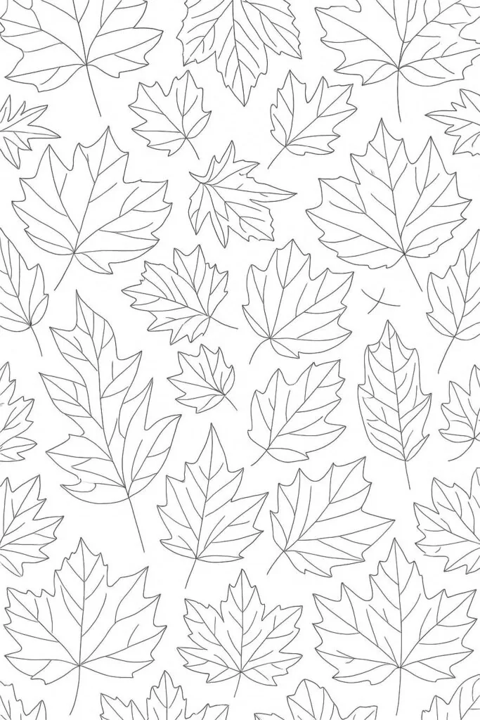 Fall Coloring Pages for Adults 19 Creative Designs to Inspire Relaxation 21 leaf pattern