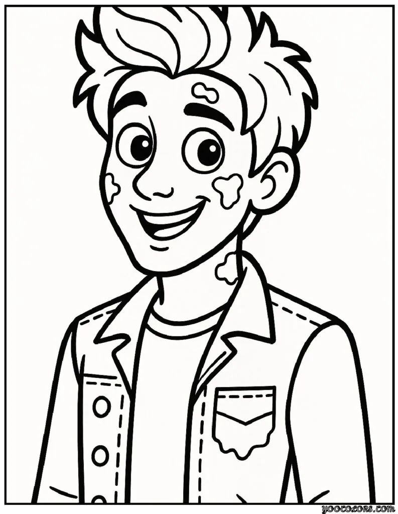 Zombie Coloring Pages: Scary, Cute, and Creative Free Printables 20 zombie coloring pages Disney teen age boy zombie pdf