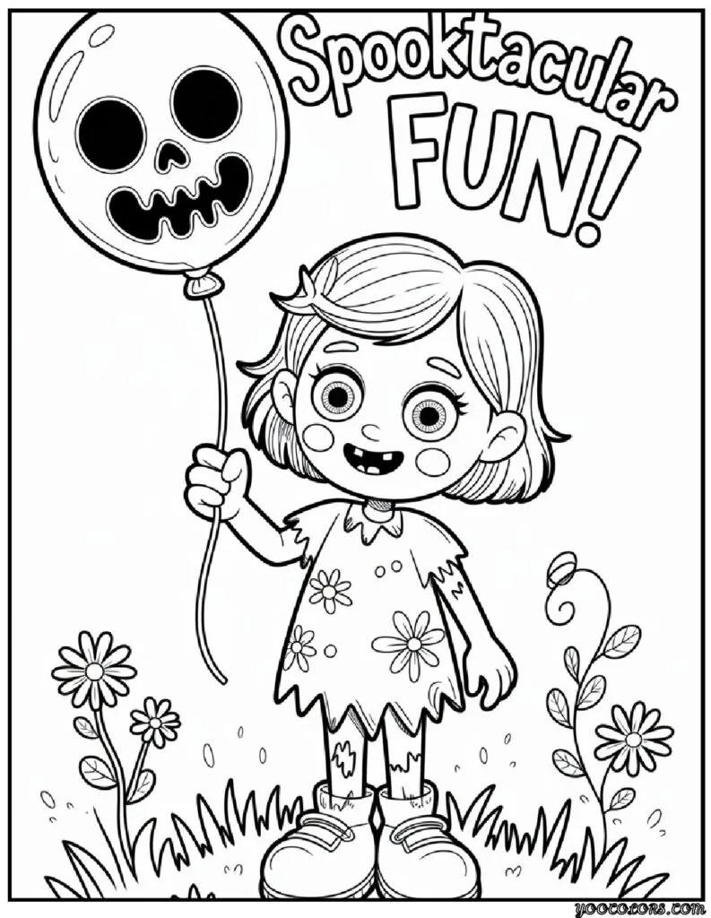 Zombie Coloring Pages: Scary, Cute, and Creative Free Printables 9 zombie coloring pages cute zombie girl pdf