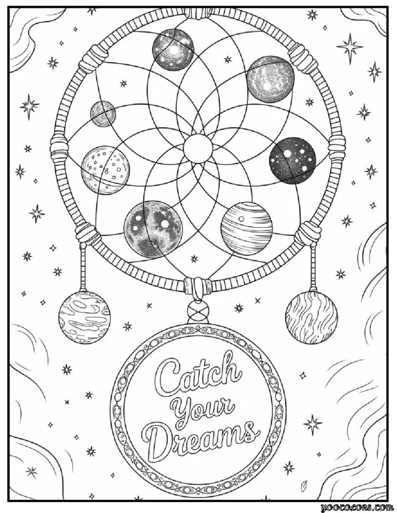 Adult Coloring Pages Pinterest – Free, Printable & Creative Ideas 3 Adult Coloring Pages Pinterest Galaxy Dreamcatcher 2.webp pdf