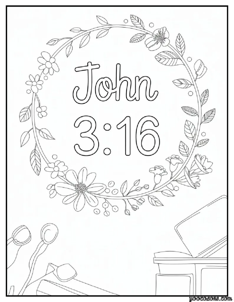 Sunday School Free Printable Bible Coloring Pages PDF 7 Sunday School Free Printable Bible Coloring Pages PDF Bible Verse Wreath.png pdf
