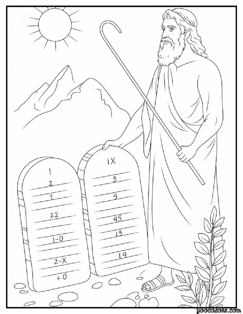 Sunday School Free Printable Bible Coloring Pages PDF 3 Sunday School Free Printable Bible Coloring Pages PDF Ten Commandments Tablets.png pdf