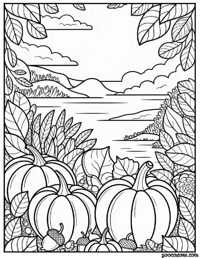Adult Coloring Pages Pinterest – Free, Printable & Creative Ideas 6 autumn mandala scene 2.webp pdf