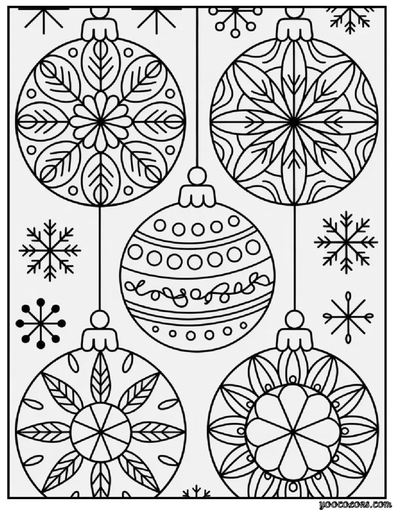 Christmas Coloring Pages Printable – Free Festive Fun for All Ages 6 christmas coloring pages printable Christmas Mandala Ornaments 2.webp pdf