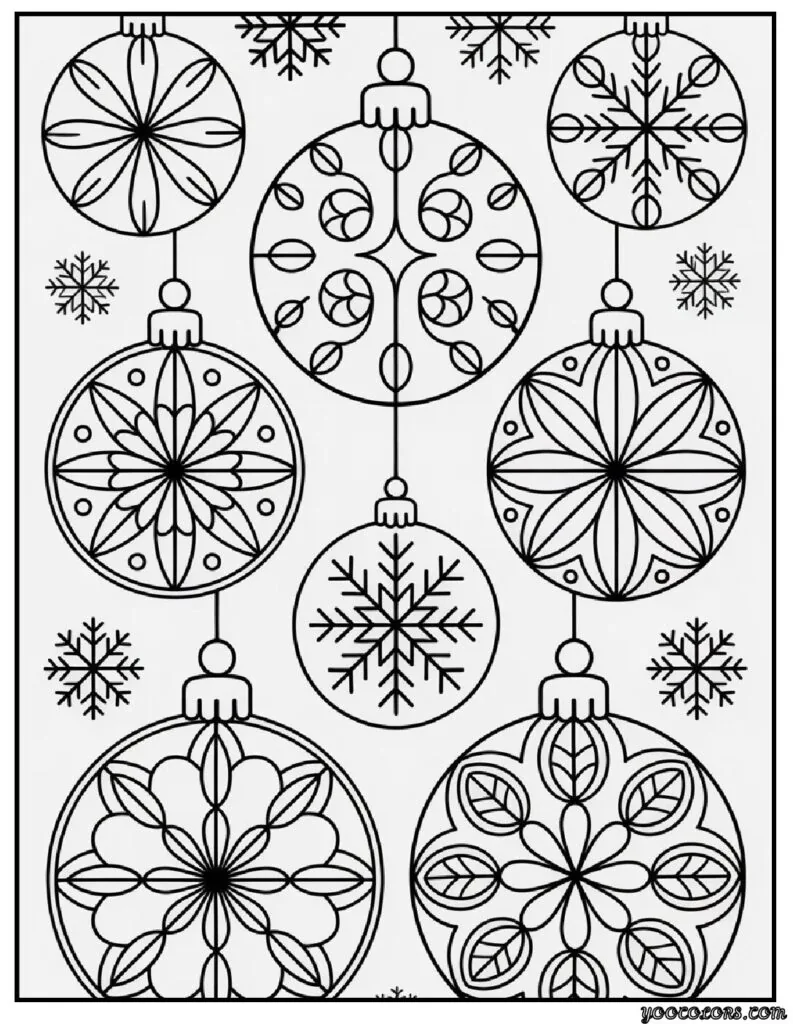Christmas Coloring Pages Printable – Free Festive Fun for All Ages 9 christmas coloring pages printable Christmas Mandala Ornaments.webp pdf