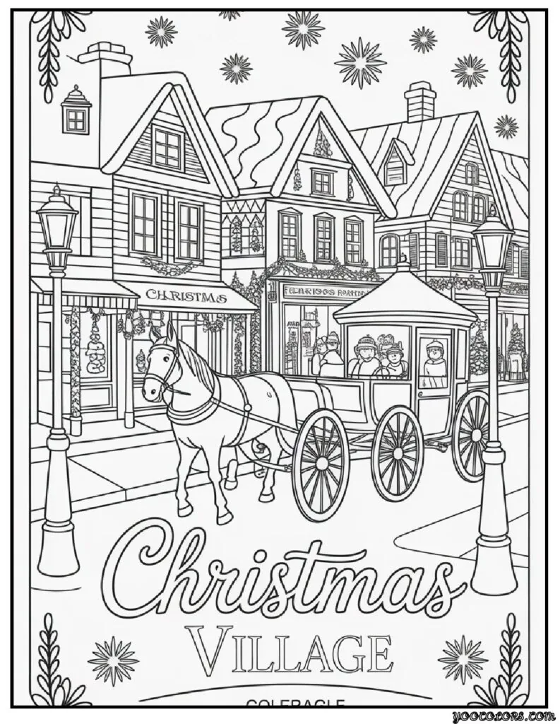 Christmas Coloring Pages Printable – Free Festive Fun for All Ages 10 christmas coloring pages printable christmas village.webp pdf
