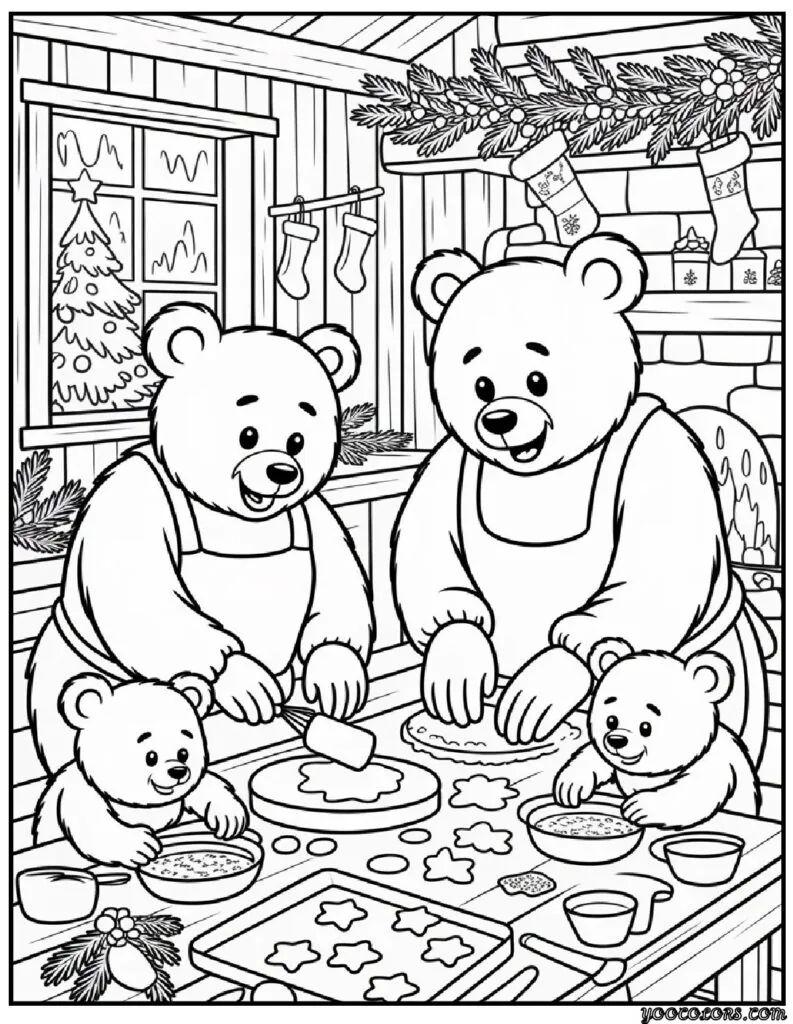Animal Coloring Pages Christmas: Cute Winter Friends for Kids to Color 5 animal coloring pages christmas 6 pdf