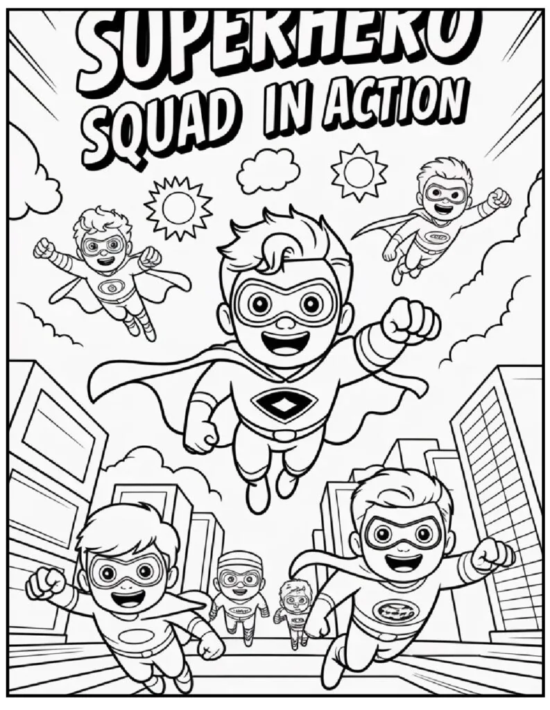 Kids Coloring Pages for Boys – Free Printable & PDF Adventures 2 christmas coloring pages boys 1 pdf