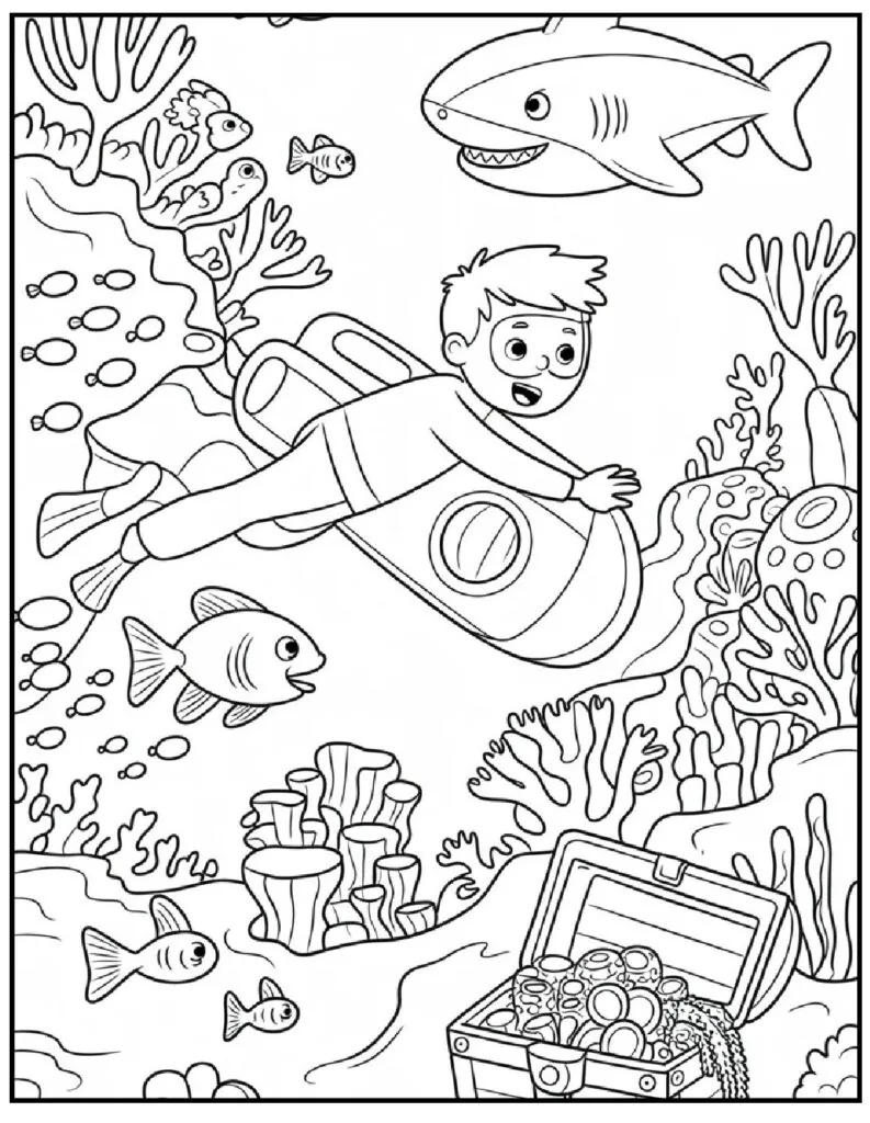 Kids Coloring Pages for Boys – Free Printable & PDF Adventures 7 christmas coloring pages boys 4 pdf