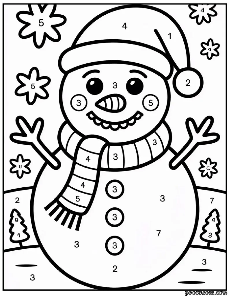 Christmas Coloring Pages by Number - Fun, Learning, and Festive Creativity Combined 9 christmas coloring pages by number 2 pdf