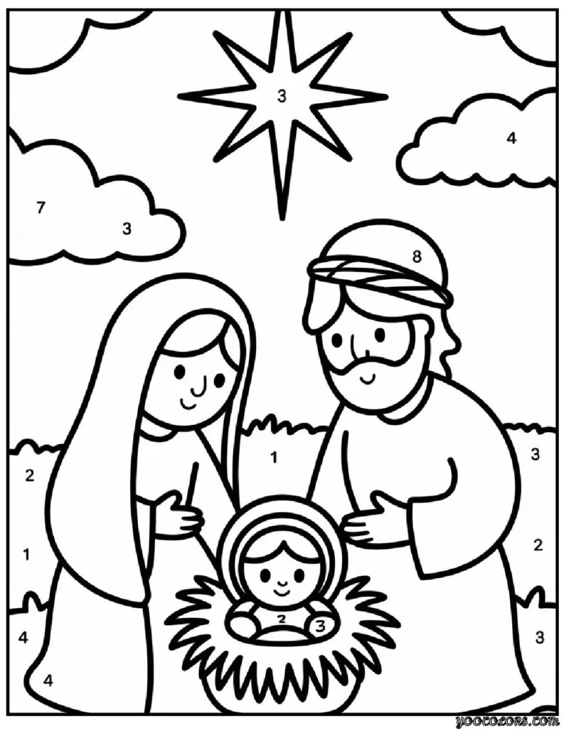 Christmas Coloring Pages by Number - Fun, Learning, and Festive Creativity Combined 4 christmas coloring pages by number 9 pdf