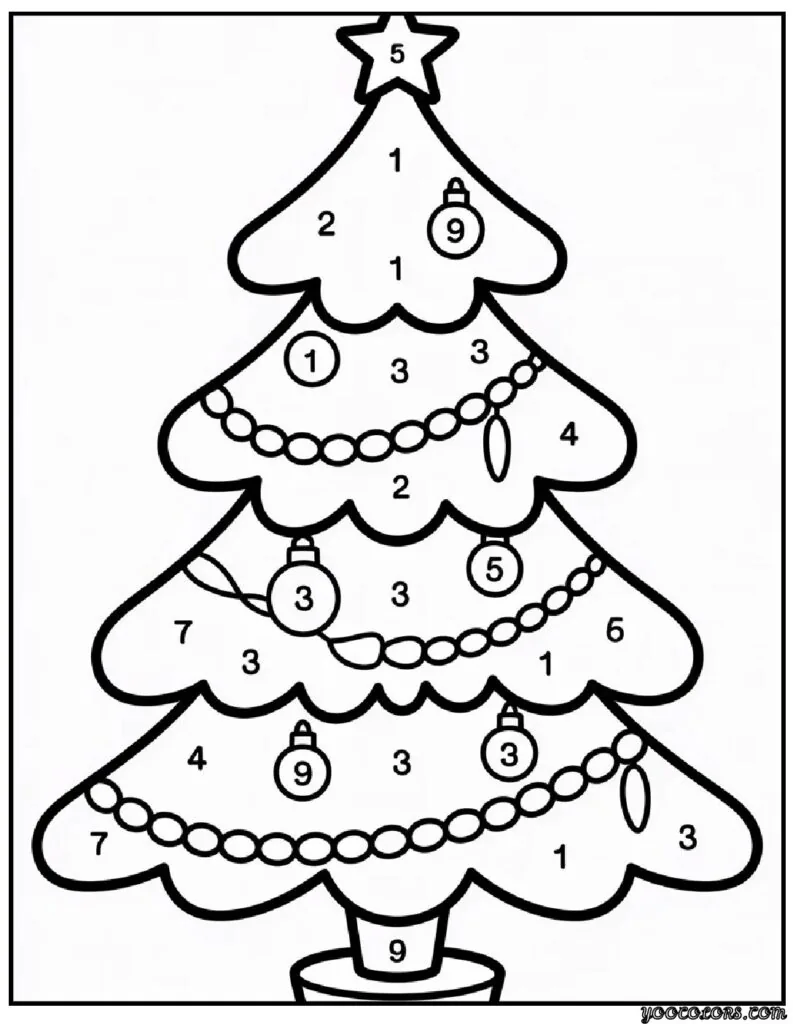 Christmas Coloring Pages by Number - Fun, Learning, and Festive Creativity Combined 11 christmas coloring pages by number pdf