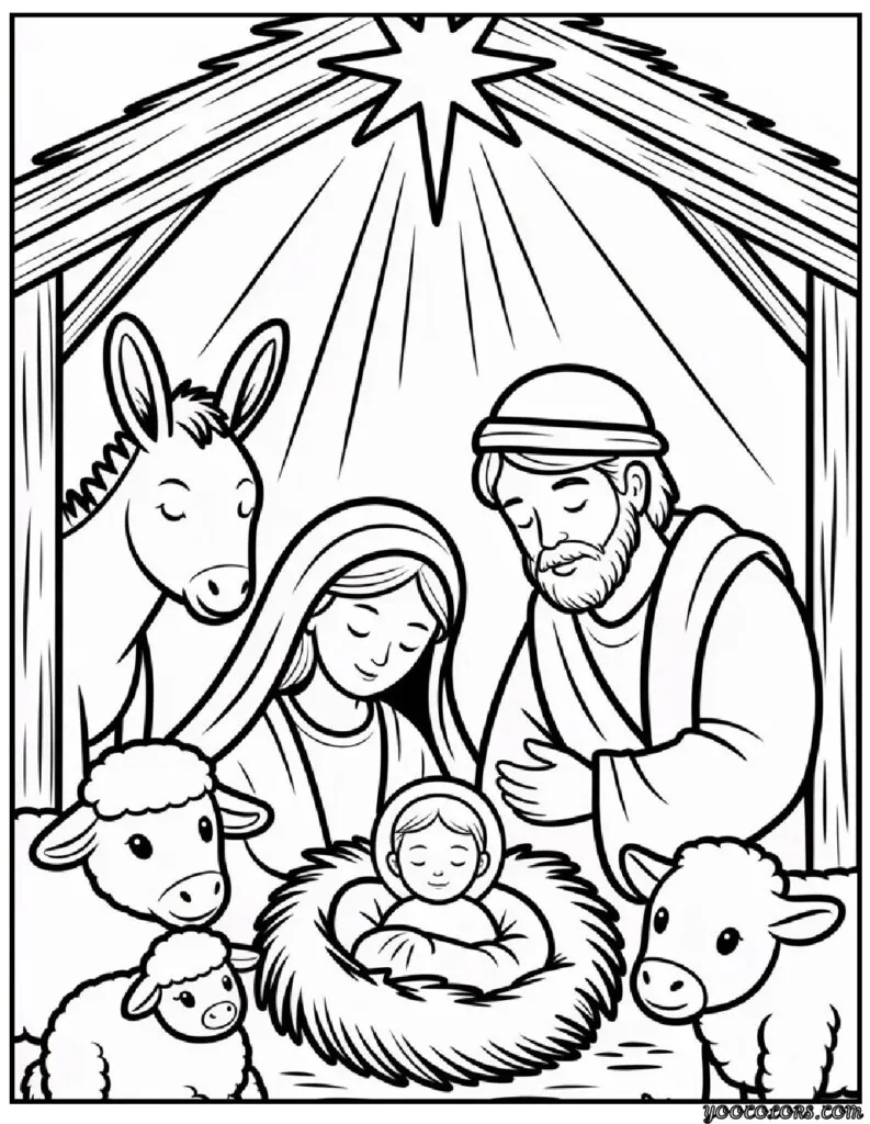Christmas Coloring Pages Christian - Faith-Filled Art for the Holy Season 12 christmas coloring pages christian 2 pdf