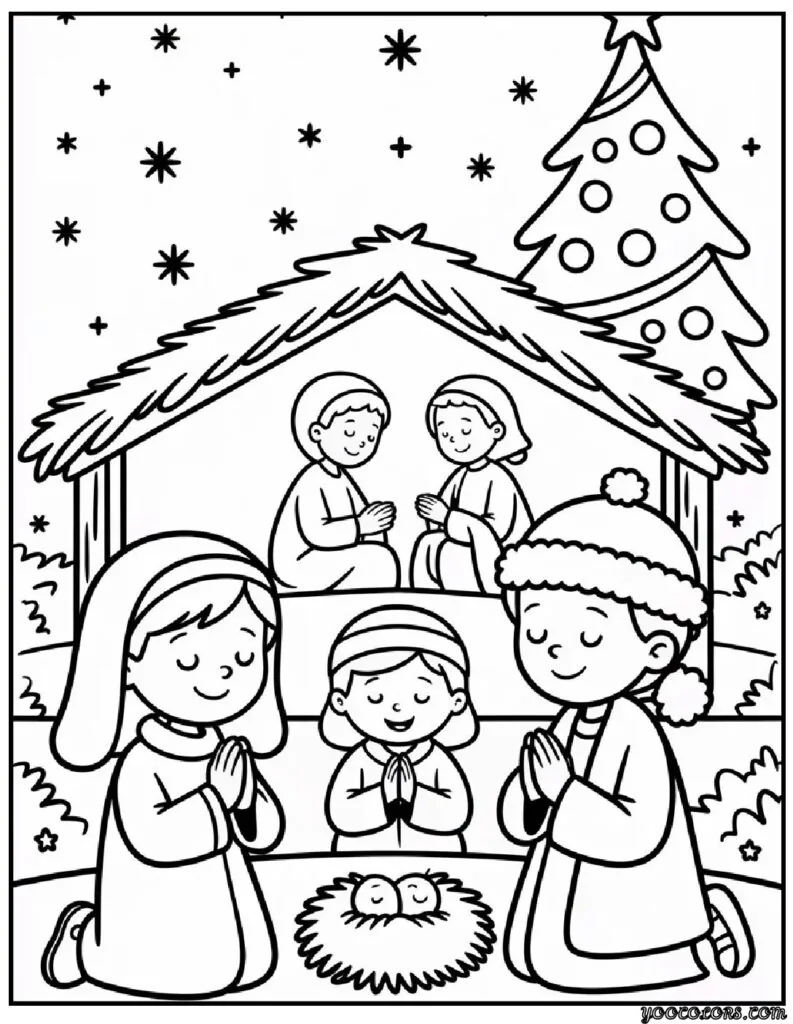 Christmas Coloring Pages Christian - Faith-Filled Art for the Holy Season 10 christmas coloring pages christian 3 pdf