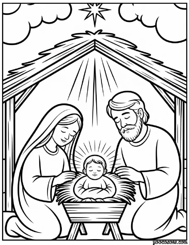 Christmas Coloring Pages Christian - Faith-Filled Art for the Holy Season 6 christmas coloring pages christian 7 pdf