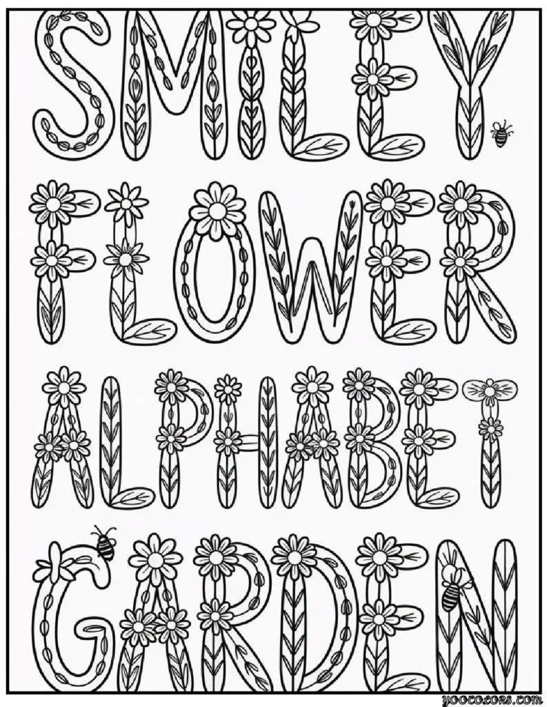 Kids Coloring Pages Flowers (Free Printable & PDF) 3 kids coloring pages flowers 1 pdf