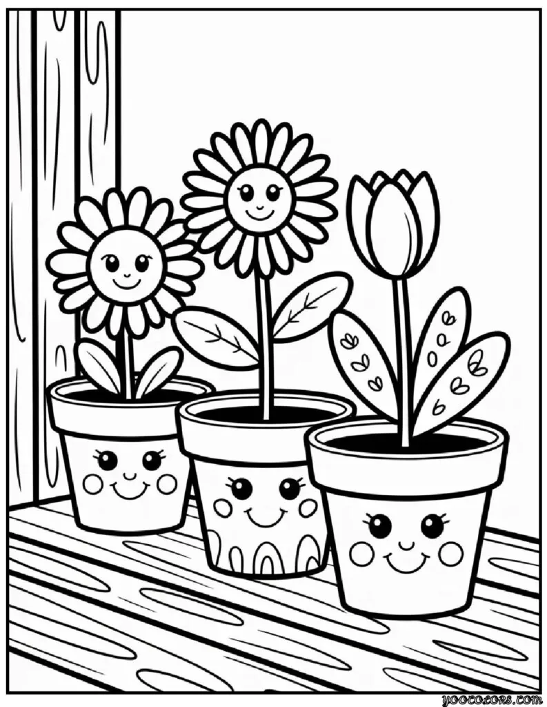 Kids Coloring Pages Flowers (Free Printable & PDF) 11 kids coloring pages flowers 9 pdf