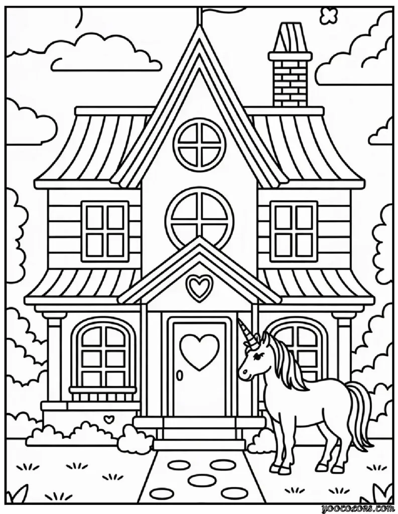 Kids Coloring Pages House – Free Printable & PDF Fun for Kids 5 kids coloring pages house 3 pdf