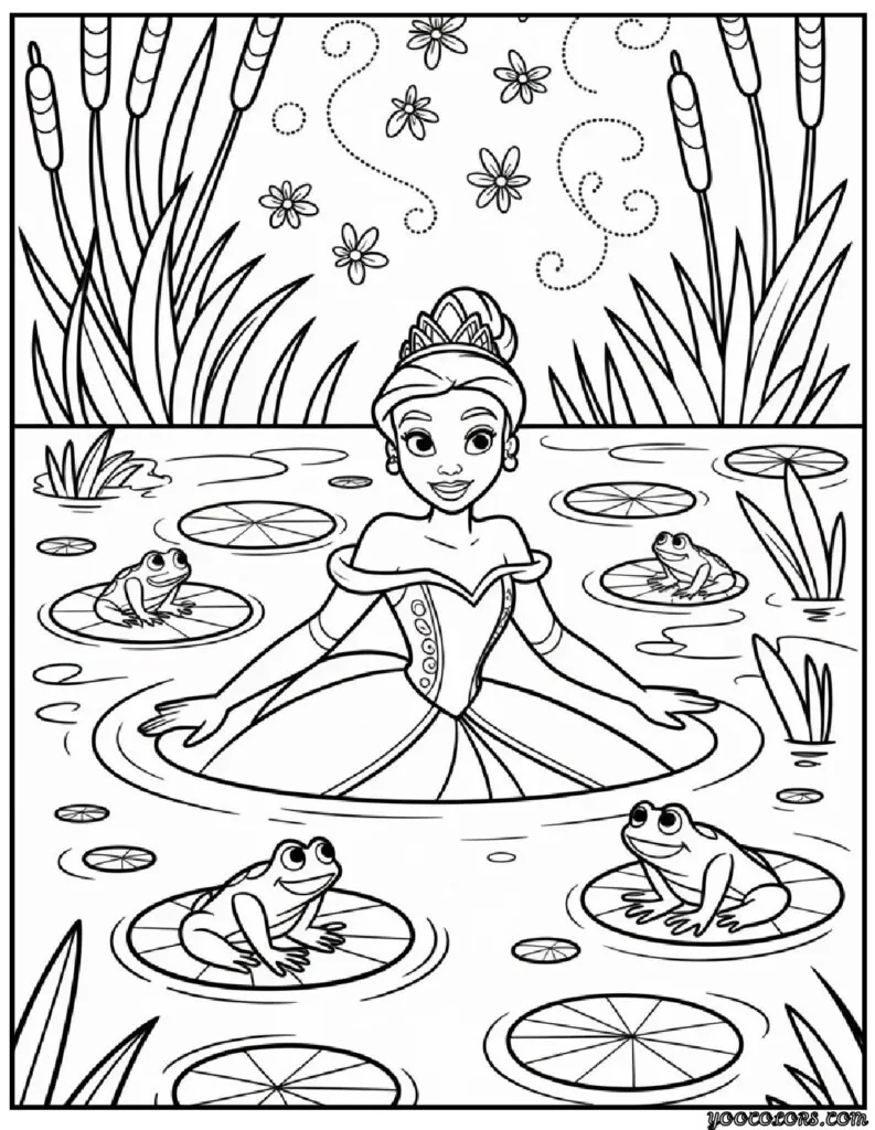 Princess and the Frog Coloring Pages – A Magical Journey Through New Orleans 5 princess and the frog coloring pages 2 pdf