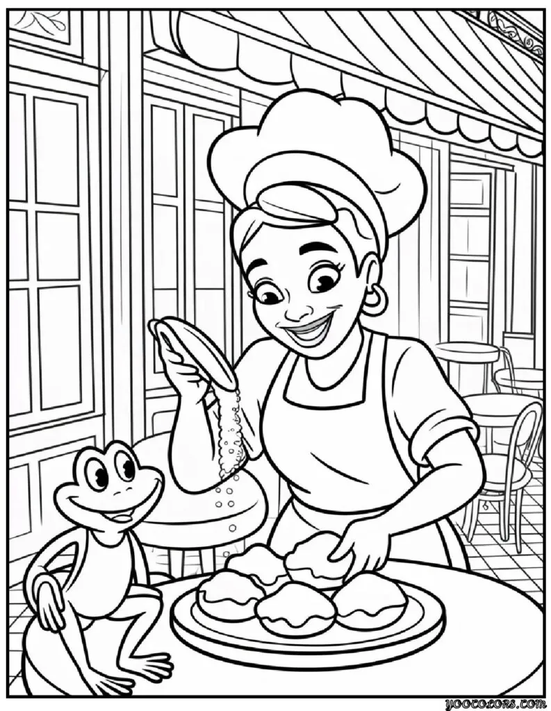Princess and the Frog Coloring Pages – A Magical Journey Through New Orleans 4 princess and the frog coloring pages 3 pdf