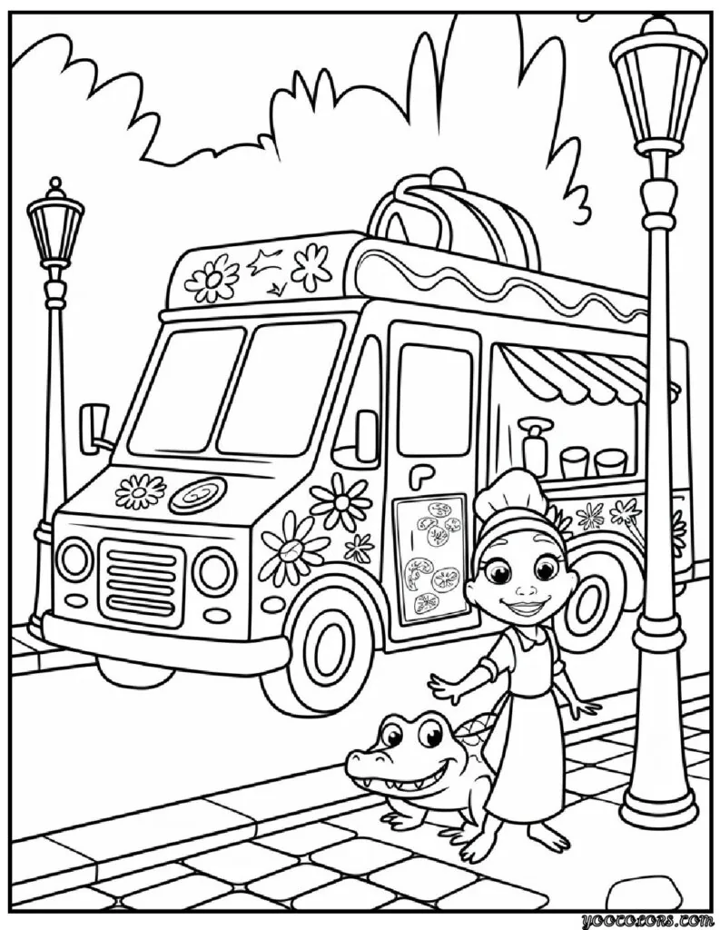 Princess and the Frog Coloring Pages – A Magical Journey Through New Orleans 6 princess and the frog coloring pages 5 pdf