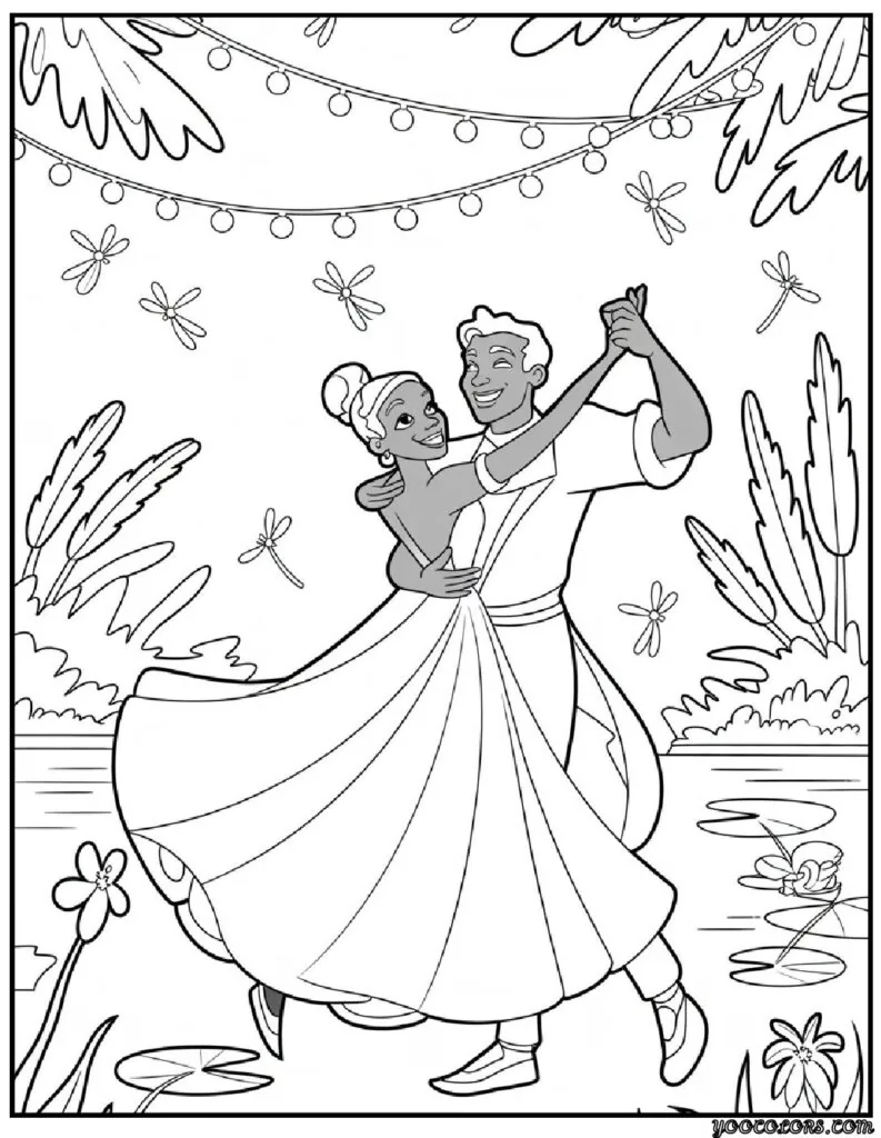 Princess and the Frog Coloring Pages – A Magical Journey Through New Orleans 9 princess and the frog coloring pages 6 pdf