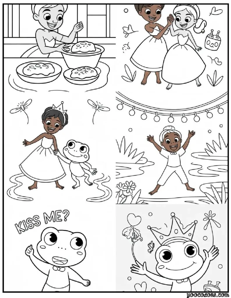 Princess and the Frog Coloring Pages – A Magical Journey Through New Orleans 10 princess and the frog coloring pages 9 pdf