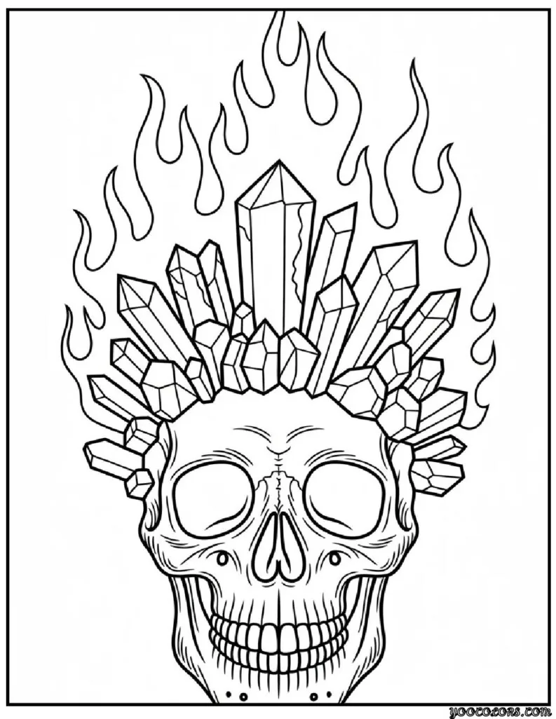 Skull Coloring Pages: Printable Art for Every Age 12 skull coloring pages 3 pdf