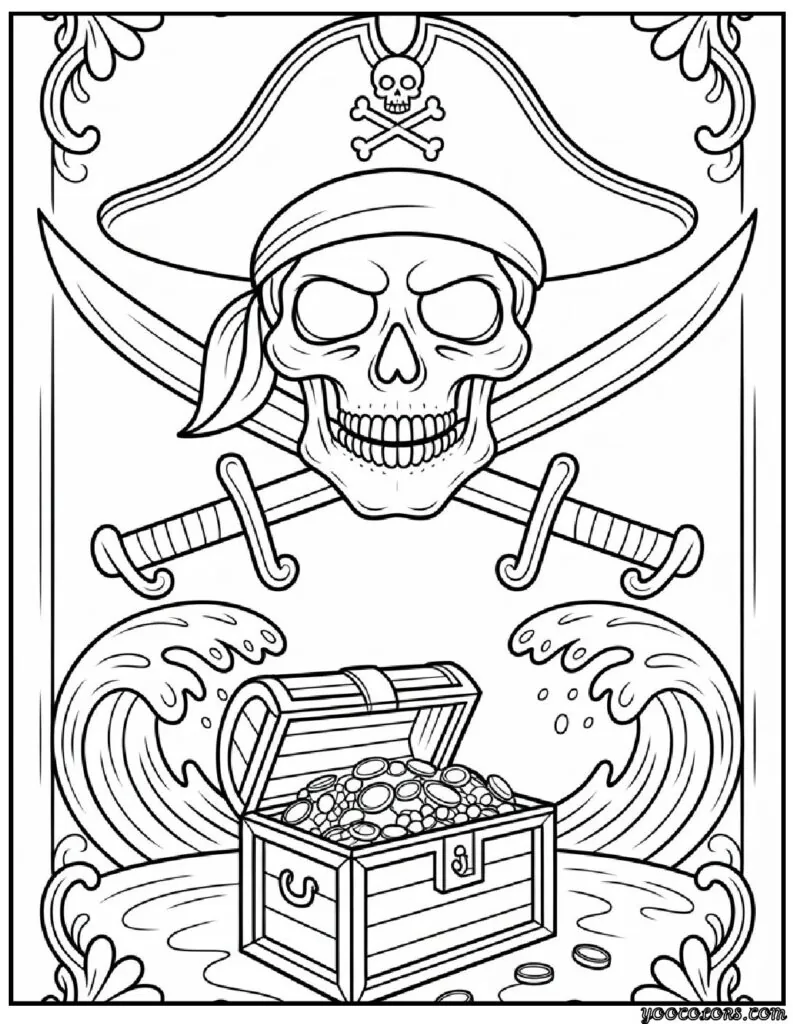 Skull Coloring Pages: Printable Art for Every Age 9 skull coloring pages 4 pdf