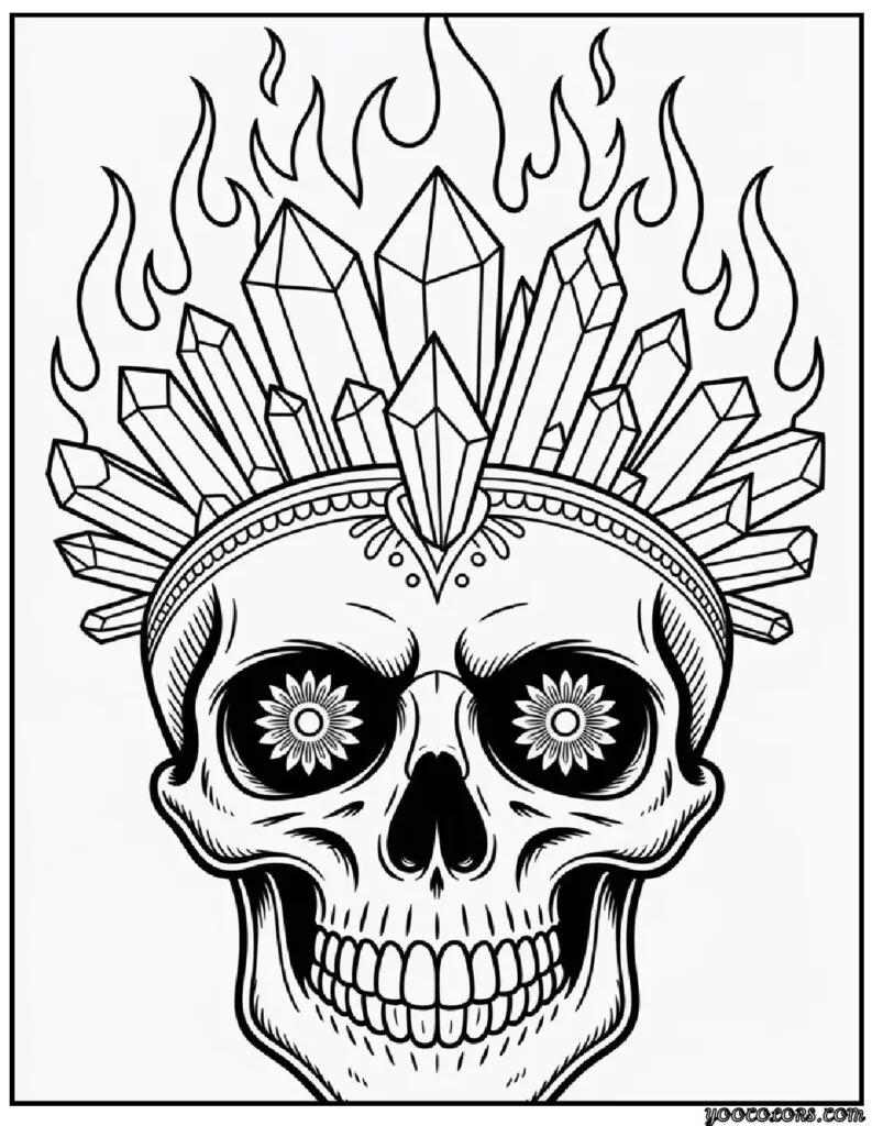 Skull Coloring Pages: Printable Art for Every Age 8 skull coloring pages 7 pdf