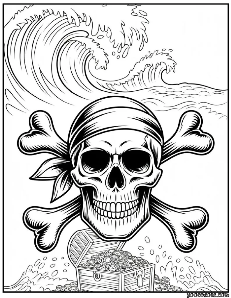 Skull Coloring Pages: Printable Art for Every Age 5 skull coloring pages 8 pdf