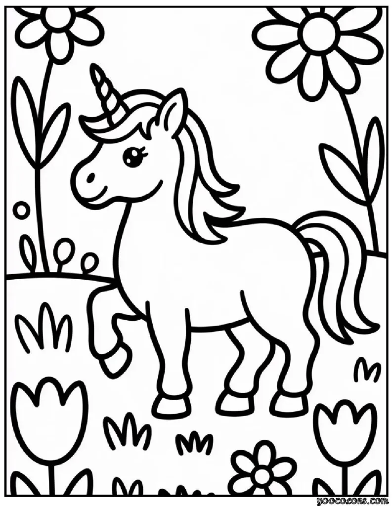 Unicorn Coloring Pages Easy: Stress-Free, Screen-Free Fun That Sparks Creativity 8 unicorn coloring pages easy 4 pdf
