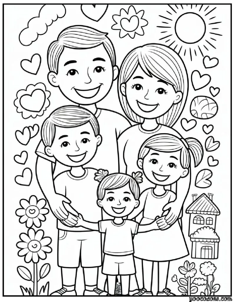 I Love My Family Coloring Pages List of 13 Fun and Educational Designs 15 Copy of i love my family Coloring Pages 15 pdf