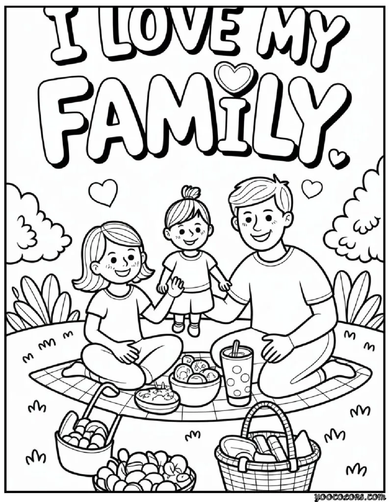 I Love My Family Coloring Pages List of 13 Fun and Educational Designs 6 Copy of i love my family Coloring Pages 2 pdf