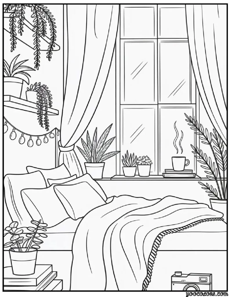 Cute Aesthetic Coloring Pages: Pastel-Perfect Fun for Kids, Teachers & Creators 6 Cute Aesthetic Coloring Pages 5 pdf