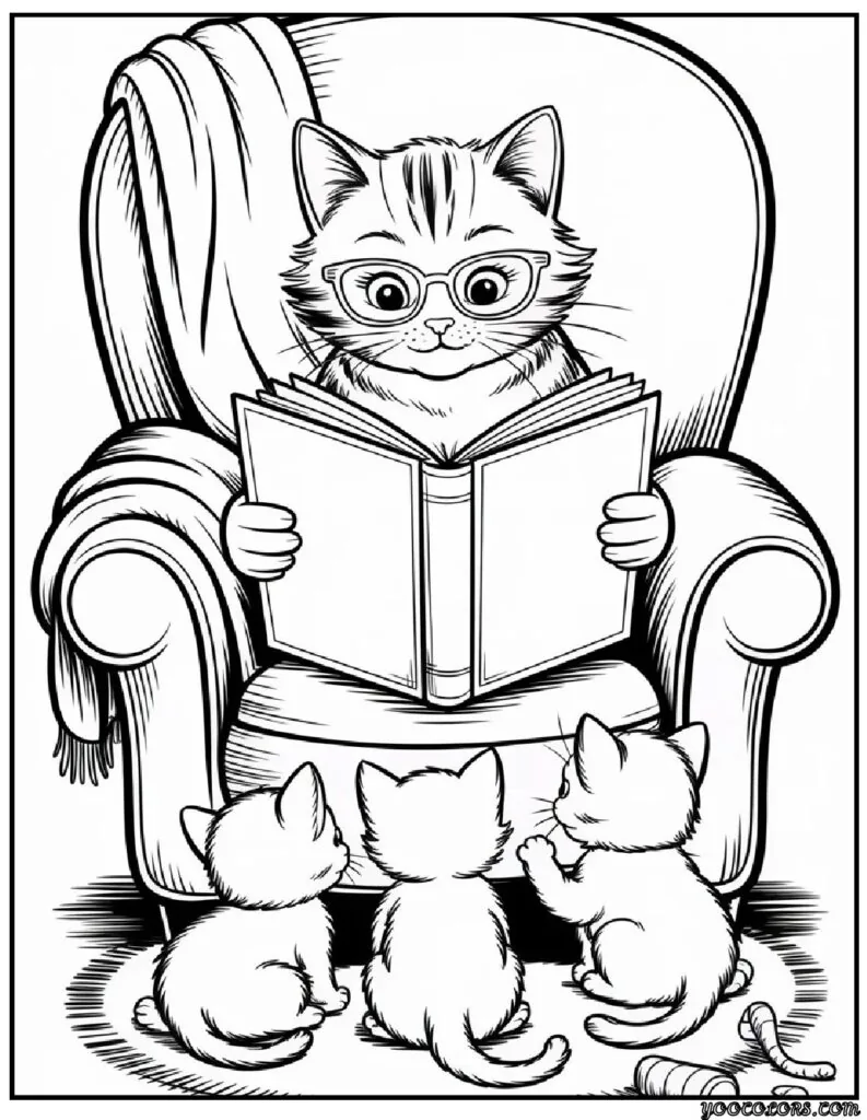 Cute Coloring Pages of Cats: Fun, Relaxing, and Totally Adorable 4 Cute Coloring Pages of cats pdf
