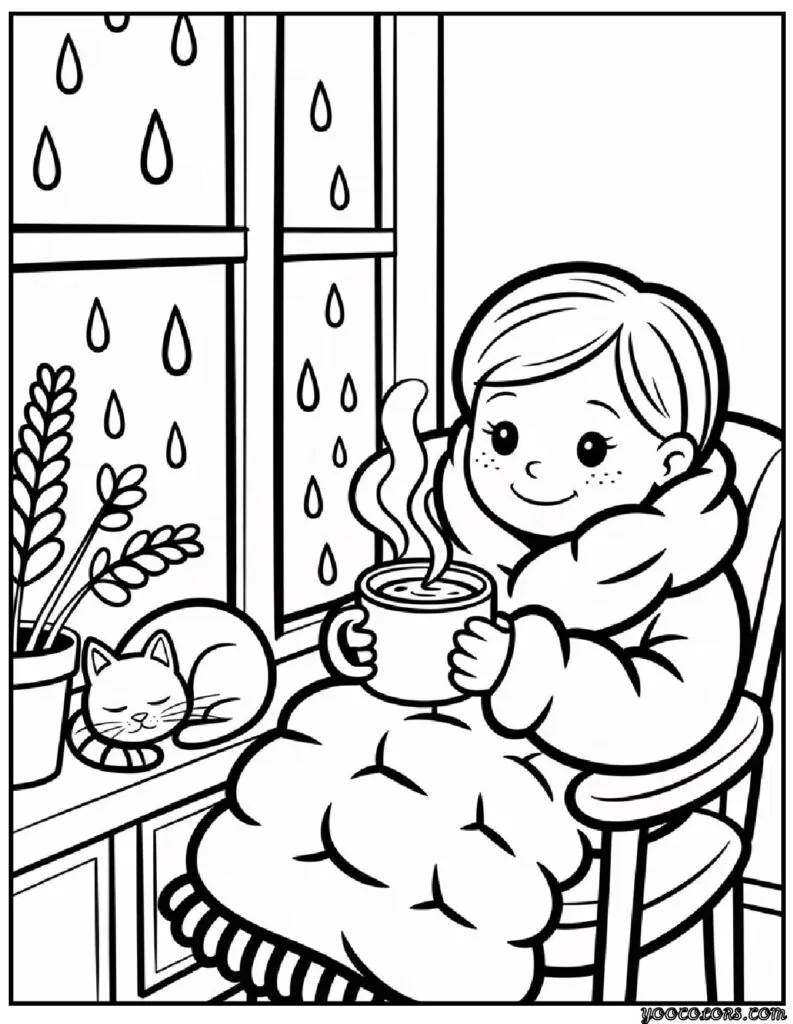Cute and Cozy Coloring Pages: Soft, Snuggly Designs for Calm, Creative Time 4 Cute and cozy Coloring Pages pdf