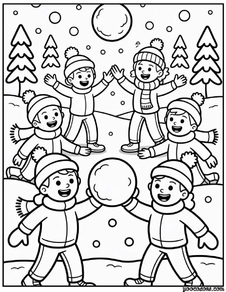 Happy Winter Coloring Pages – Cozy, Cheerful Fun for the Whole Family 9 Happy Winter Coloring Pages 2 pdf