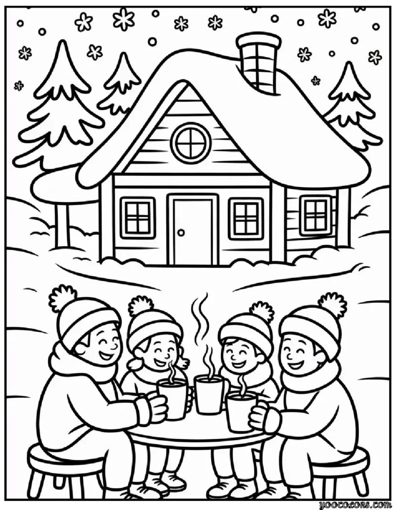 Happy Winter Coloring Pages – Cozy, Cheerful Fun for the Whole Family 7 Happy Winter Coloring Pages 4 pdf