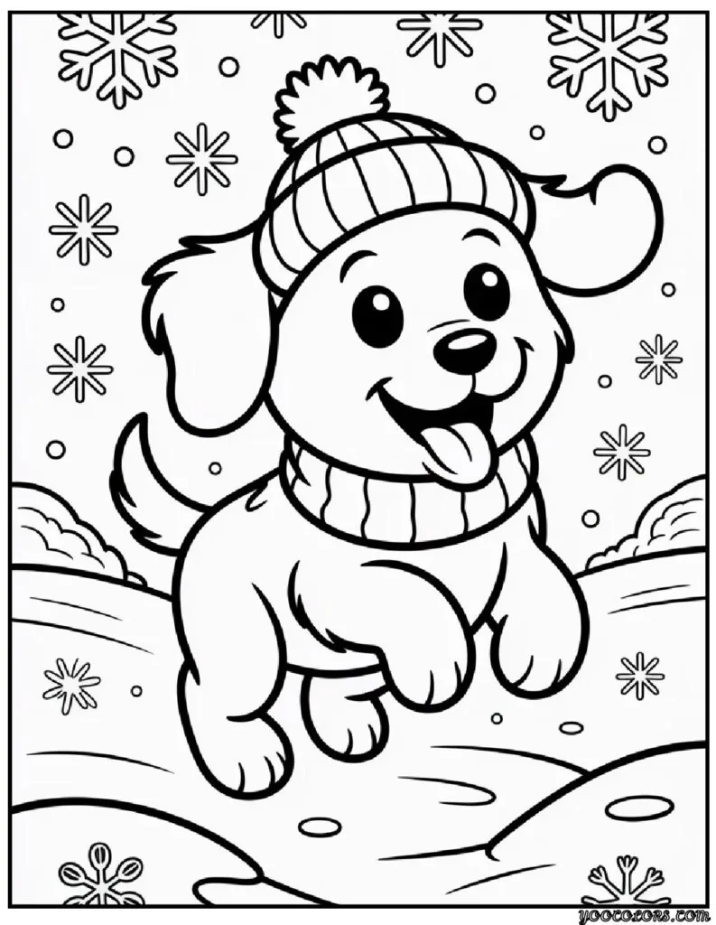 Happy Winter Coloring Pages – Cozy, Cheerful Fun for the Whole Family 8 Happy Winter Coloring Pages 5 pdf