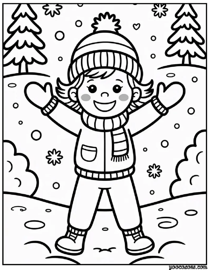 Happy Winter Coloring Pages – Cozy, Cheerful Fun for the Whole Family 5 Happy Winter Coloring Pages 6 pdf
