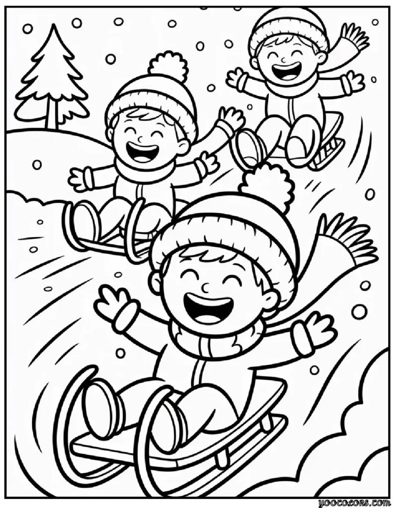 Happy Winter Coloring Pages – Cozy, Cheerful Fun for the Whole Family 11 Happy Winter Coloring Pages pdf
