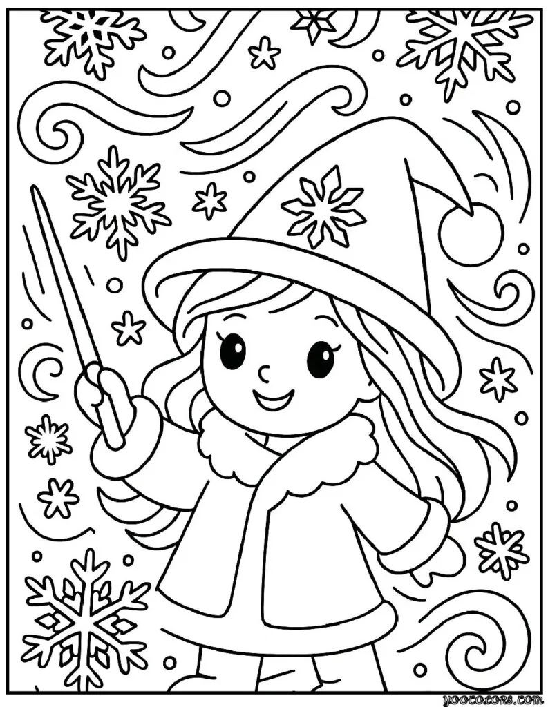 Winter Coloring Pages Disney – Cozy Magic for Snowy Days 9 WINTER COLORING PAGES DISNEY 7 pdf